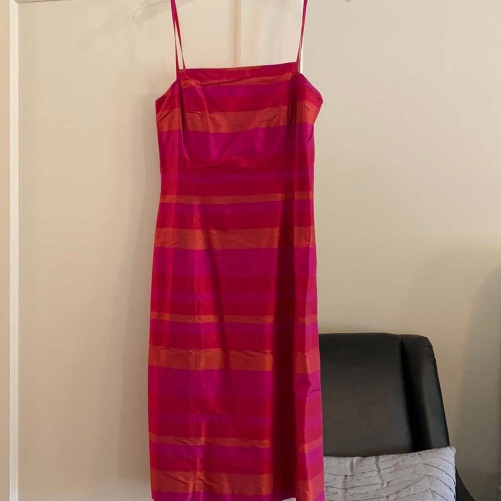 Silk Dress with Iridescent Appearance Event Dress